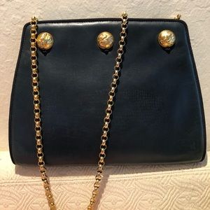 Salvatore Ferragamo Deep Blue/Green Purse